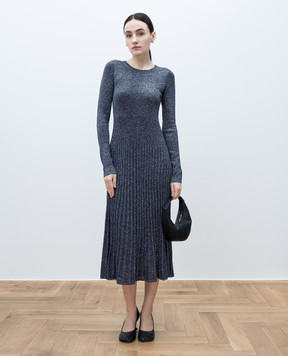 JOSEPH Purple midi dress with lurex JF008844