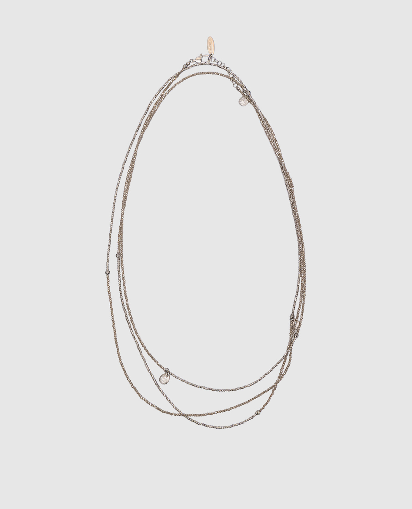 

Silver necklace with pendants Brunello Cucinelli