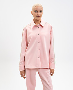 Palm Angels Pink shirt with logo PWGA050F25FAB001