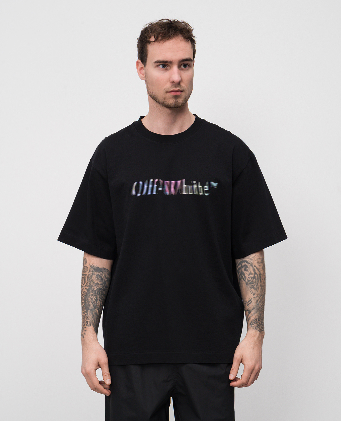 

Black T-shirt with S.Matthew print Off-White