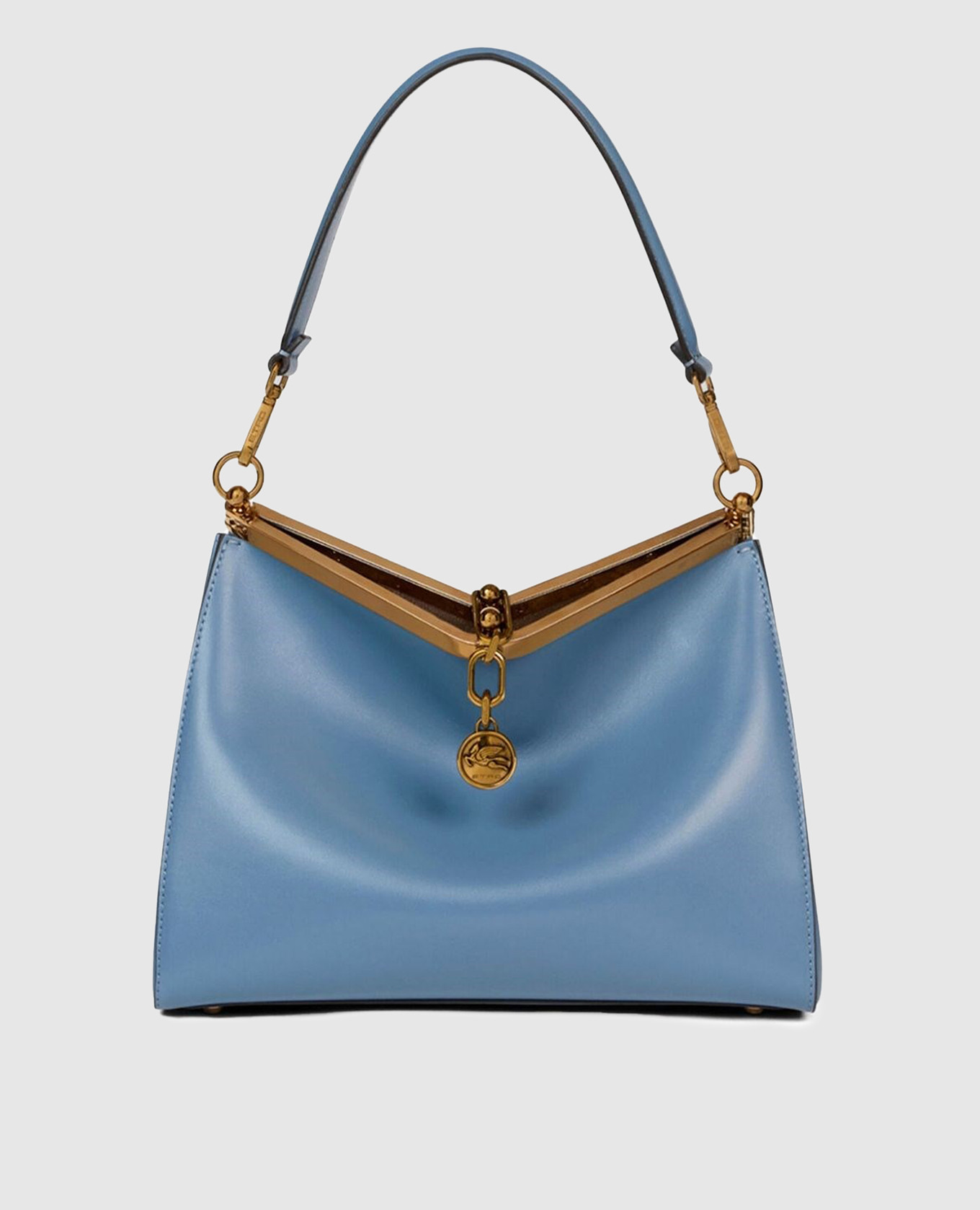 

Blue leather bag VELA Etro, Light blue