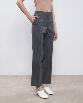 Jil Sander Gray wool chinos J02KA0303J40171