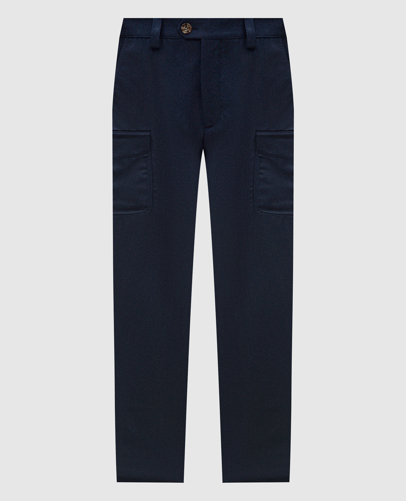 

Blue wool cargo pants Brunello Cucinelli