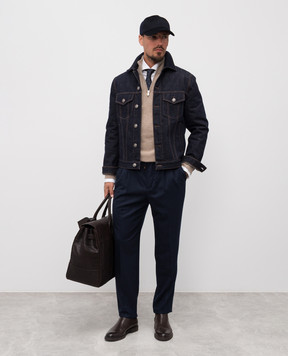 Brunello Cucinelli Blue wool pants ME226E1710