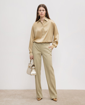Michael Kors Carolyn beige wool pants CPA7070009