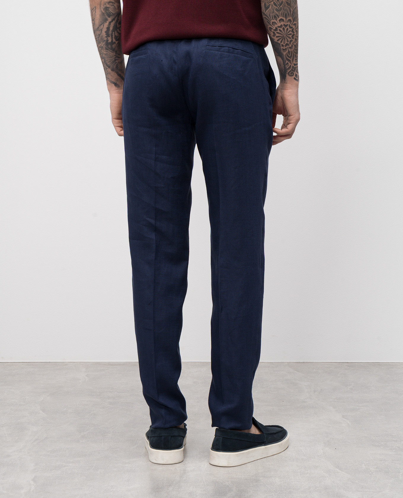 

Blue linen pants Kiton