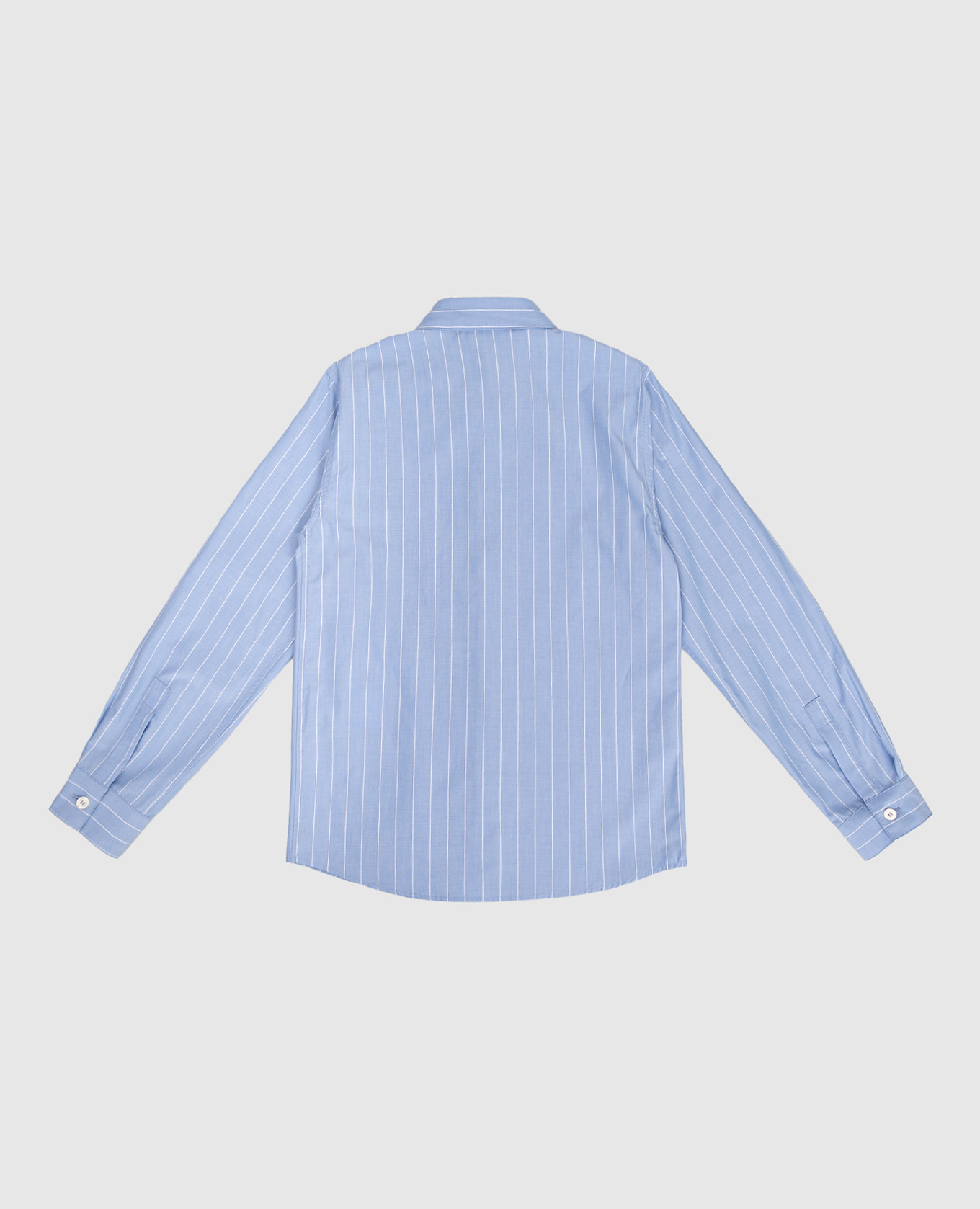 

Children's blue striped shirt with logo Versace, Light blue