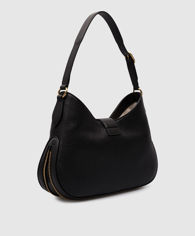 Tom Ford Monarch ショルダーバッグ L1760LCL068X Tom Ford - Black leather hobo bag MONARCH L1760LCL387X