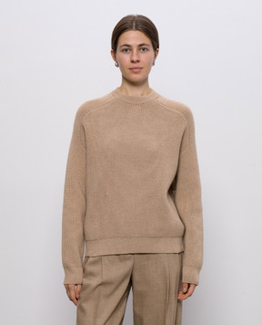 Peserico Beige sweater with wool, silk and cashmere S99421F0709095