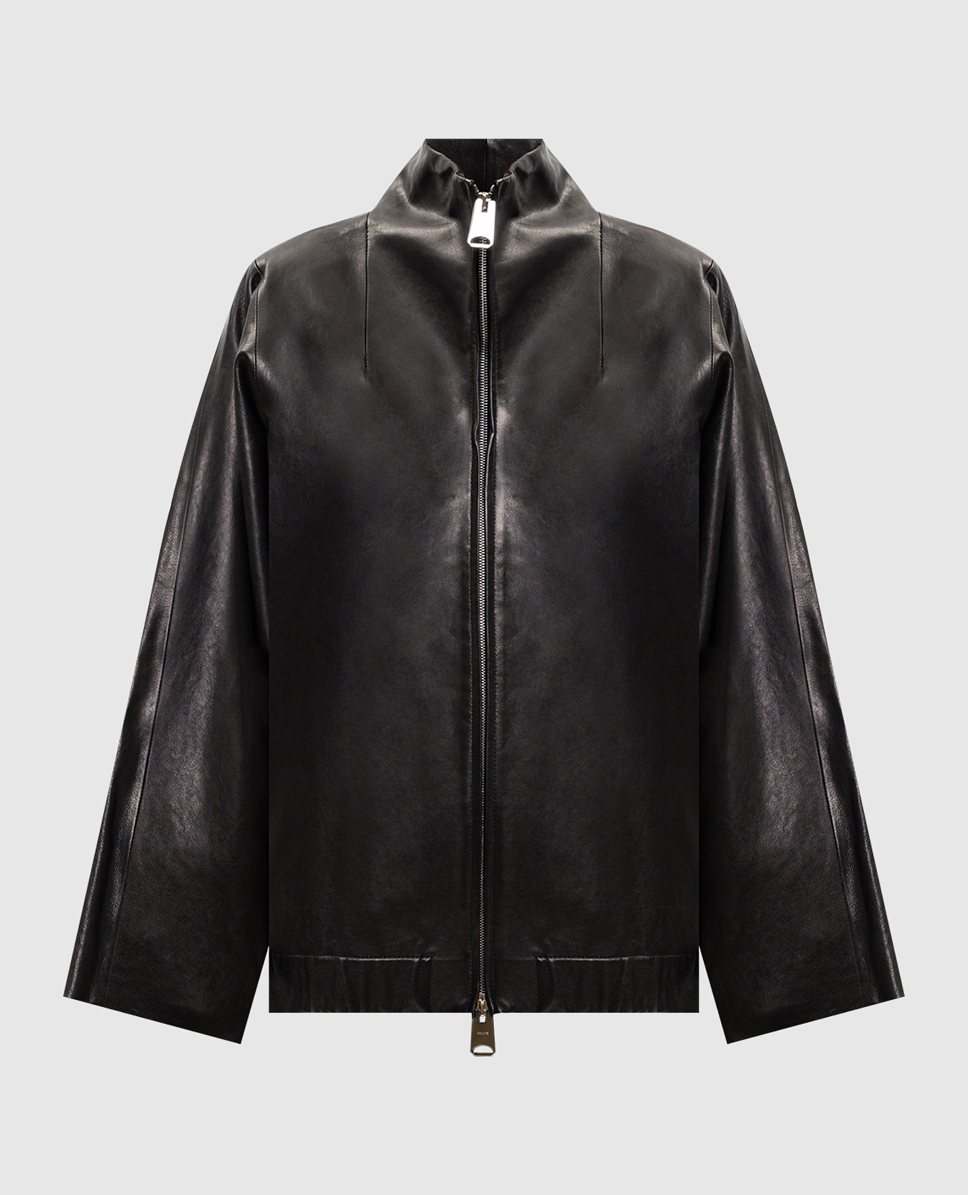

Garret black leather jacket Khaite