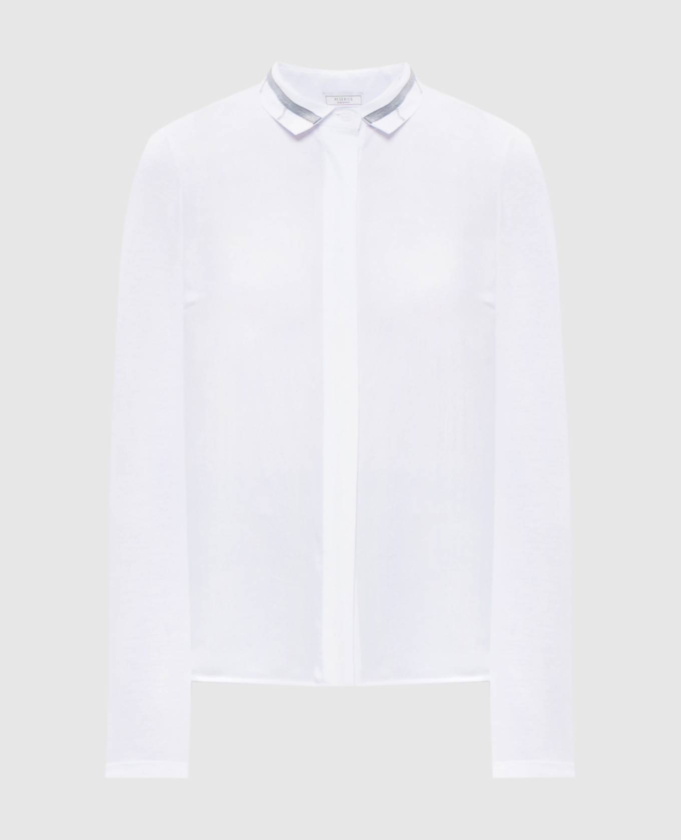 

White blouse with monil chain Peserico