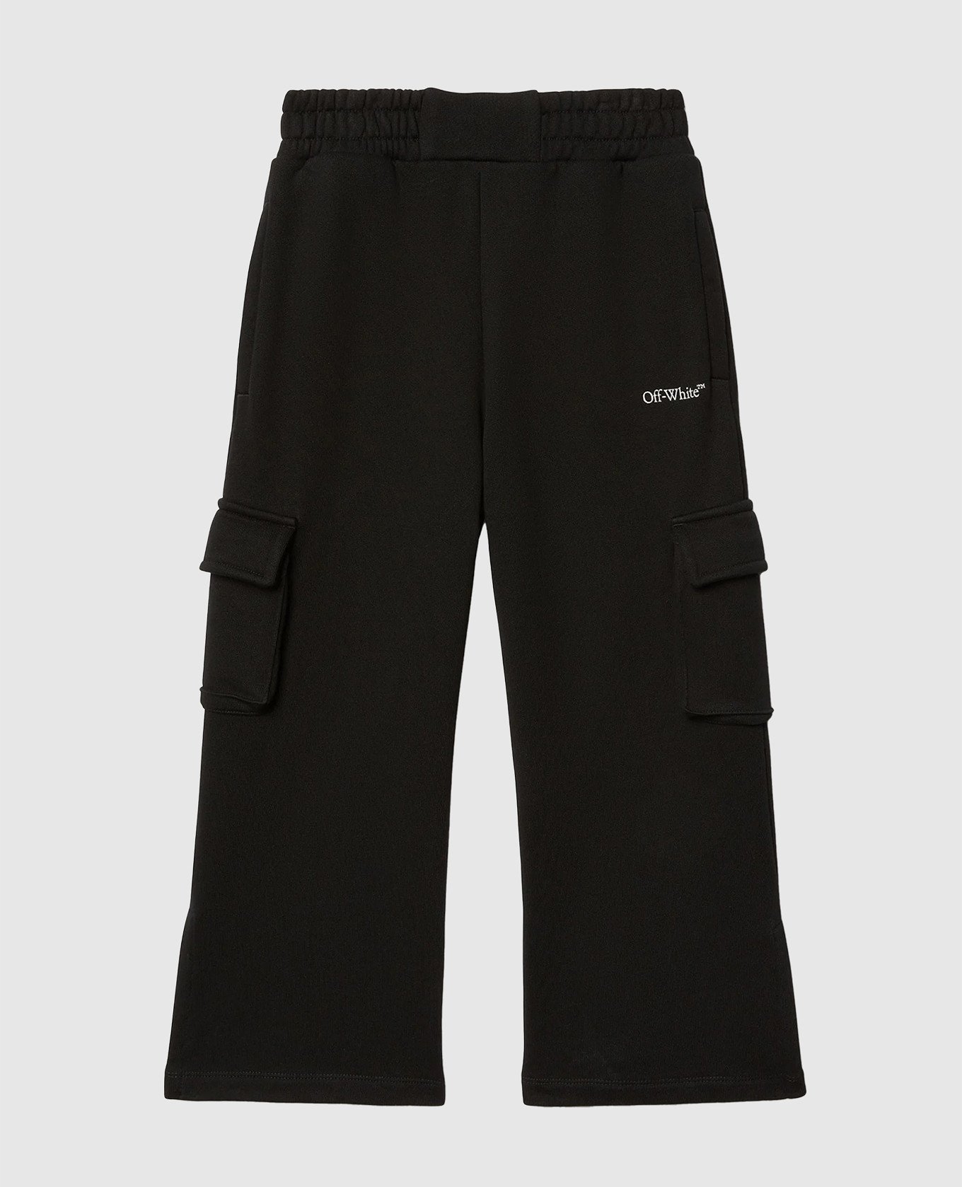 

Kids' black cargo pants with logo Off-White