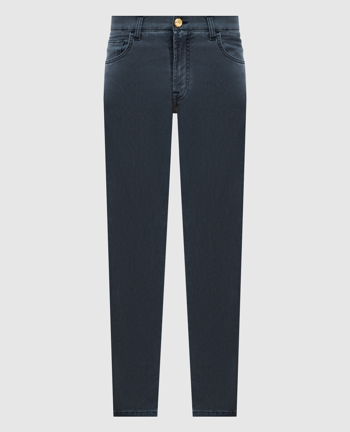 Grey jeans with logo Stefano Ricci