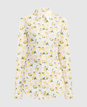 Max Mara Sportmax Yellow RIVA shirt in print RIVA