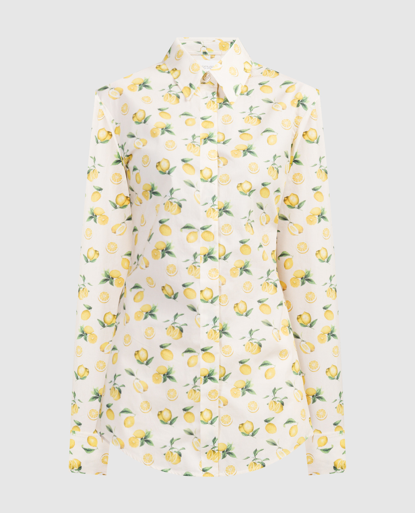 Yellow riva shirt in print max mara sportmax