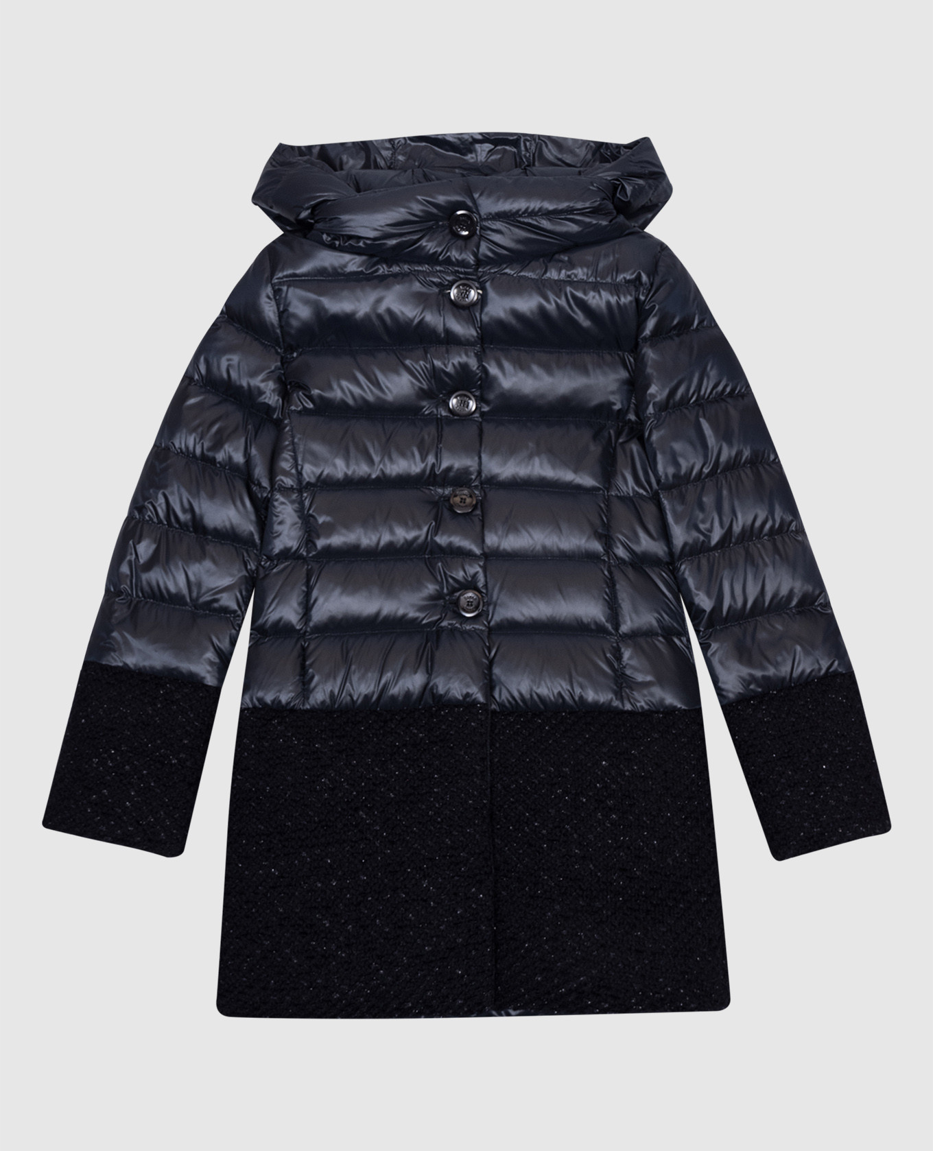 Reducere Herno Children's blue down jacket with lurex