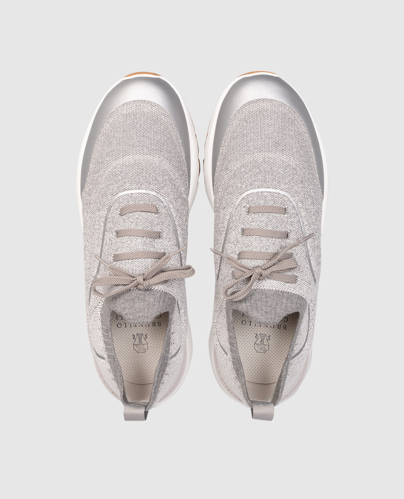 

Grey sneakers with logo Brunello Cucinelli