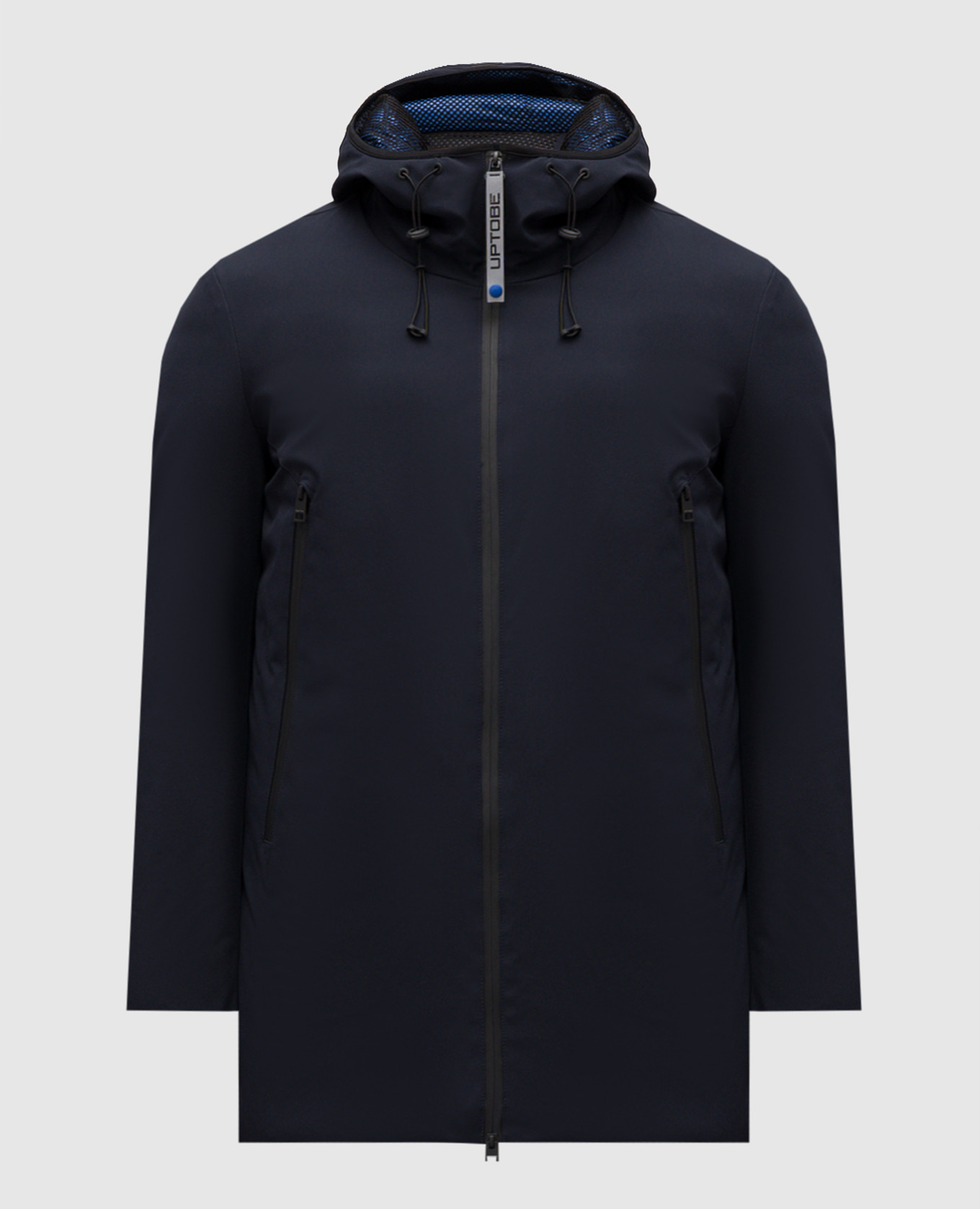 

Blue jacket with logo UP TO BE