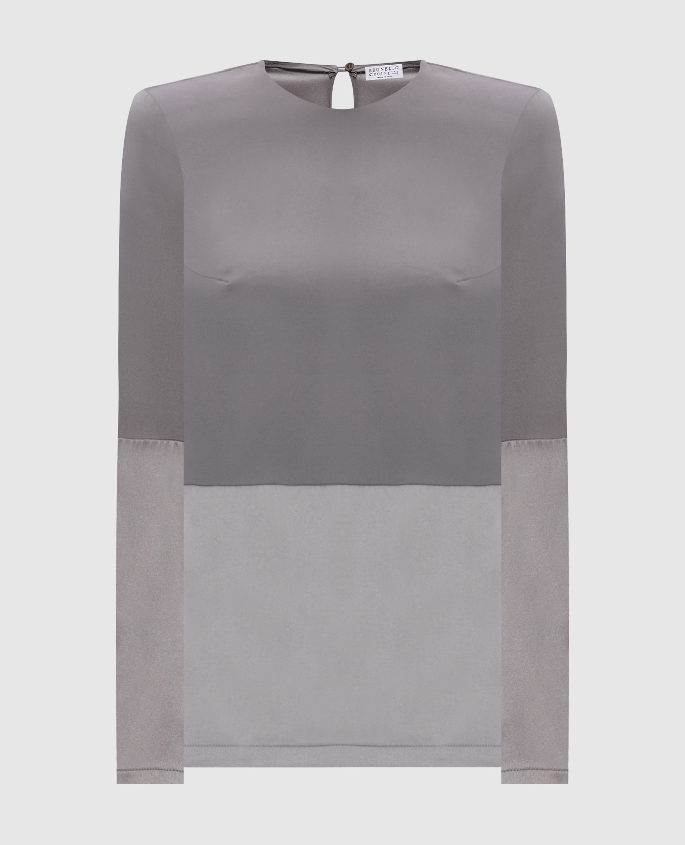

Gray silk blouse Brunello Cucinelli, Grey