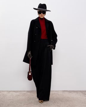 Max Mara Sportmax Black QUITO wool pants QUITO