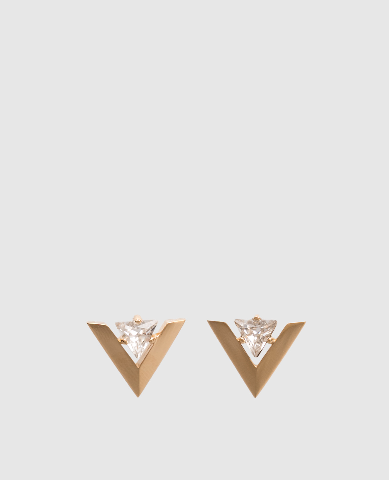 Gold earrings with Swarovski crystals Valentino