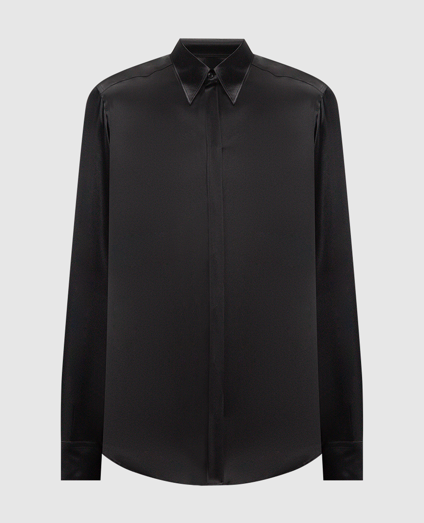 

Black Martini shirt made of silk Dolce&Gabbana