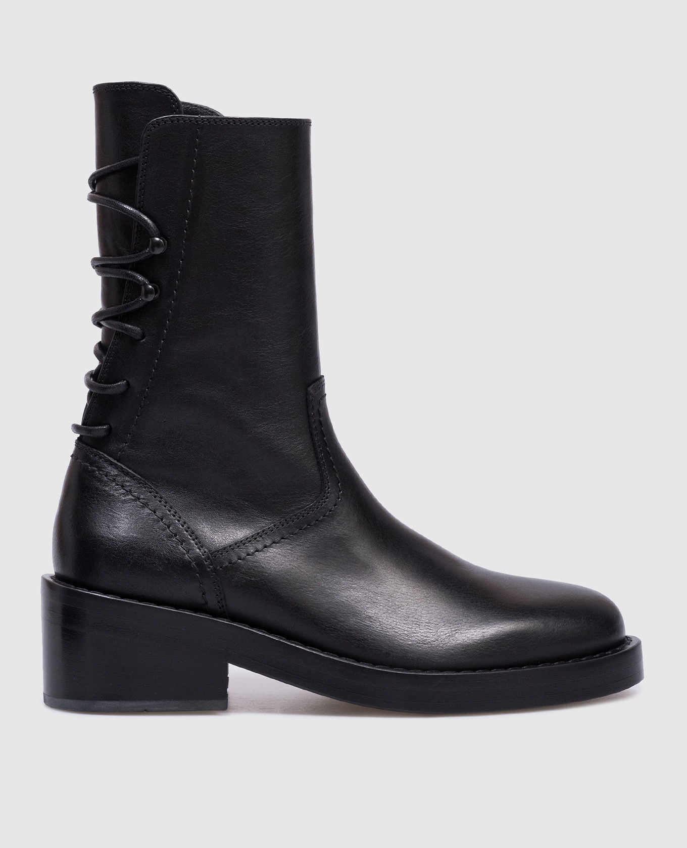 

Henrica black leather boots Ann Demeulemeester