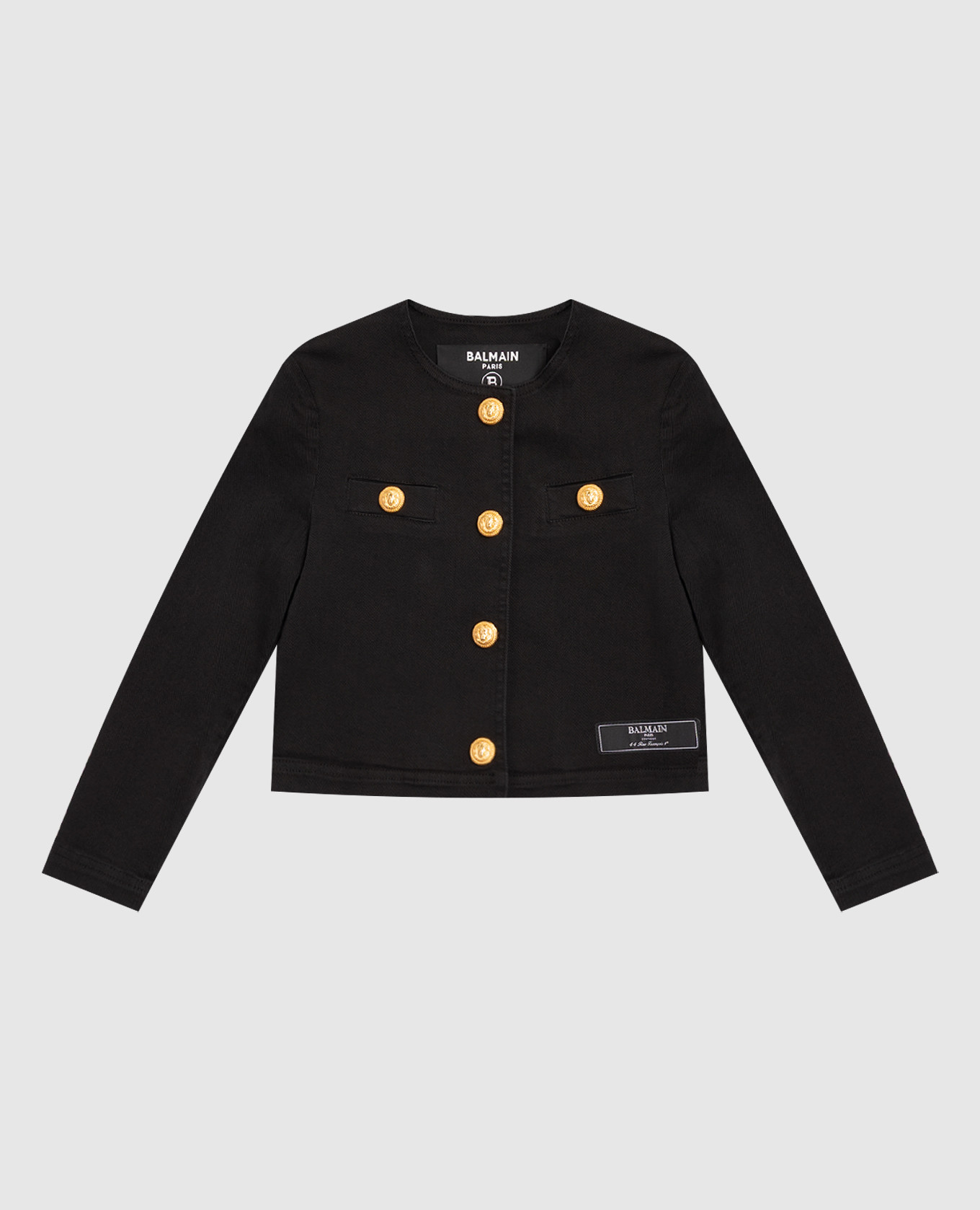 

Children's black cropped jacket Balmain