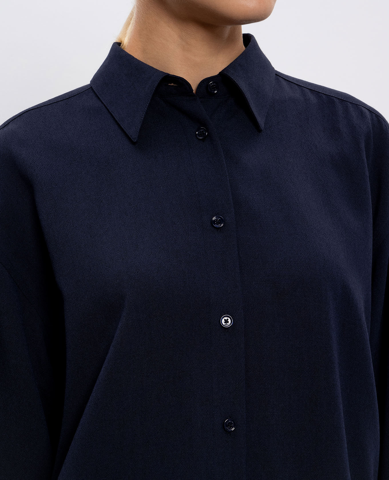 

Blue shirt with wool Toteme