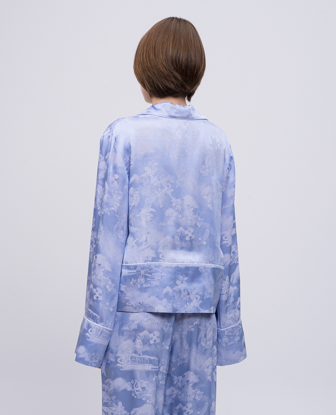 

Purple blouse with fresco pattern Off-White, Violet