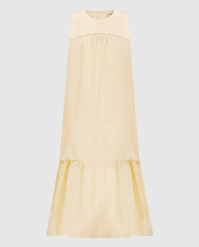 Peserico Yellow dress with monil chain S0216002769