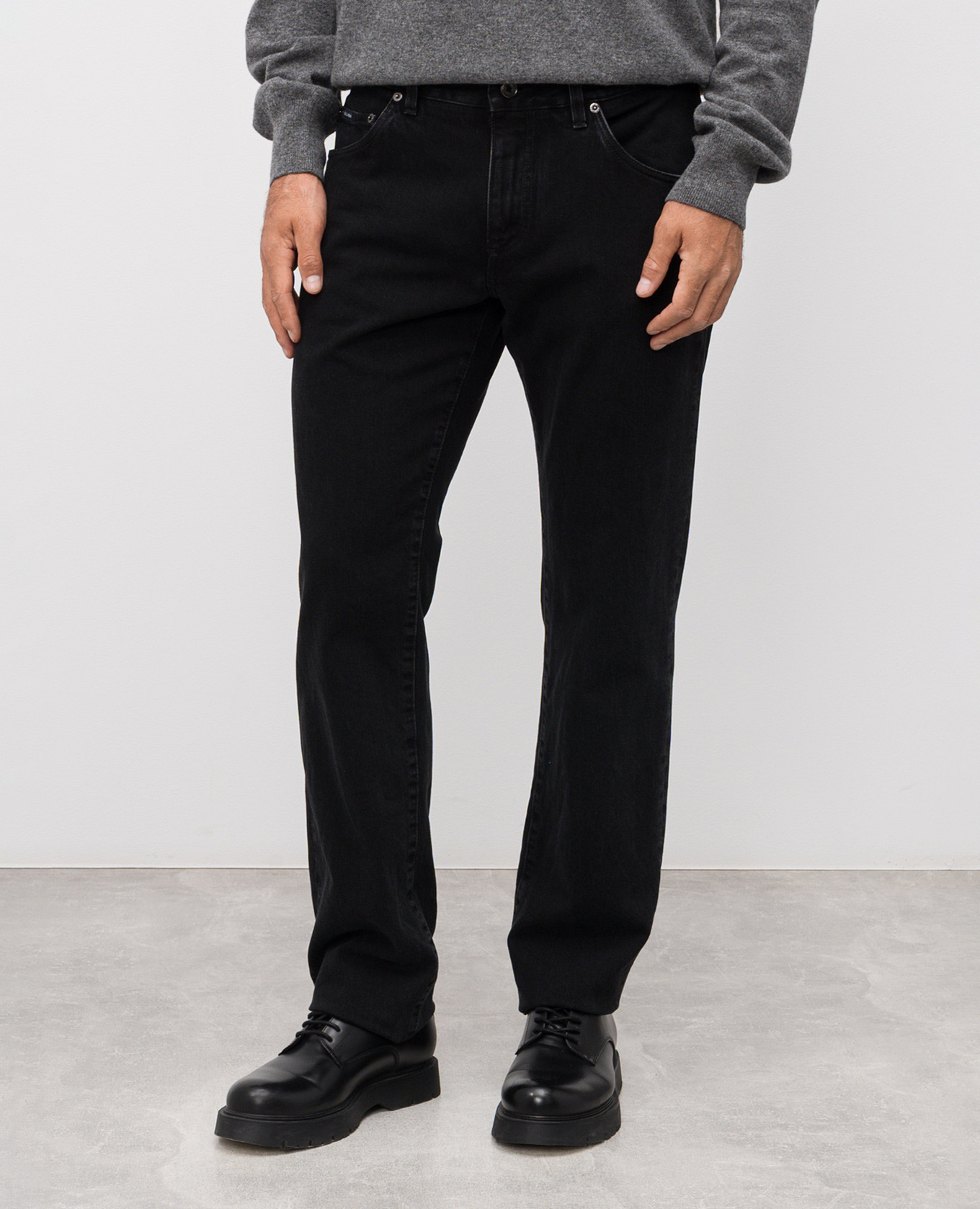 

Black jeans with logo patch Dolce&Gabbana