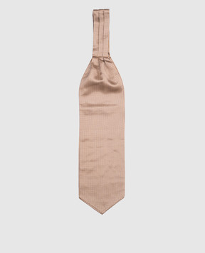 Stefano Ricci Beige Shar Pei patterned silk tie AS2n