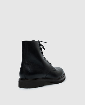 Brunello Cucinelli Black leather boots MZUNAIY718