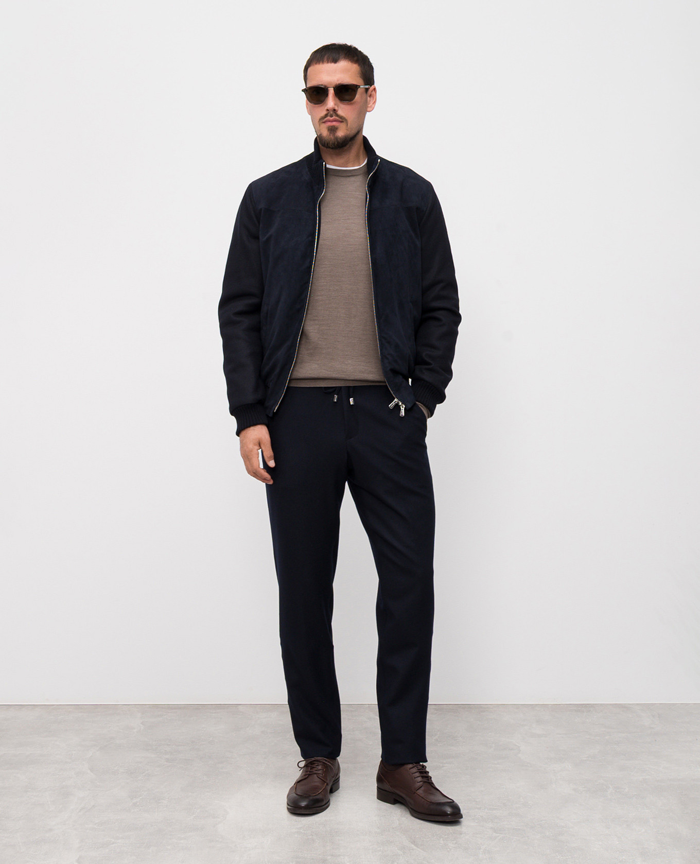 Blue wool pants Enrico Mandelli 2