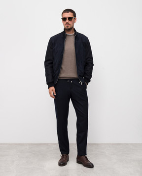Enrico Mandelli Blue wool pants GYMP015814