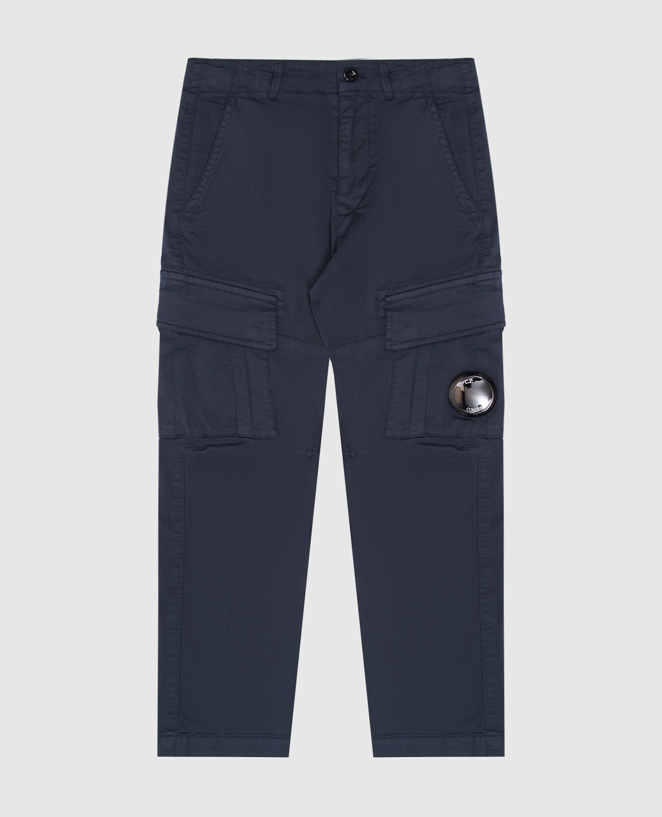 Kids' blue cargo pants with logo