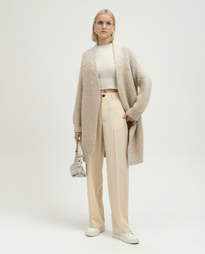 Jil Sander Beige pants made of wool J04KA0004J40003