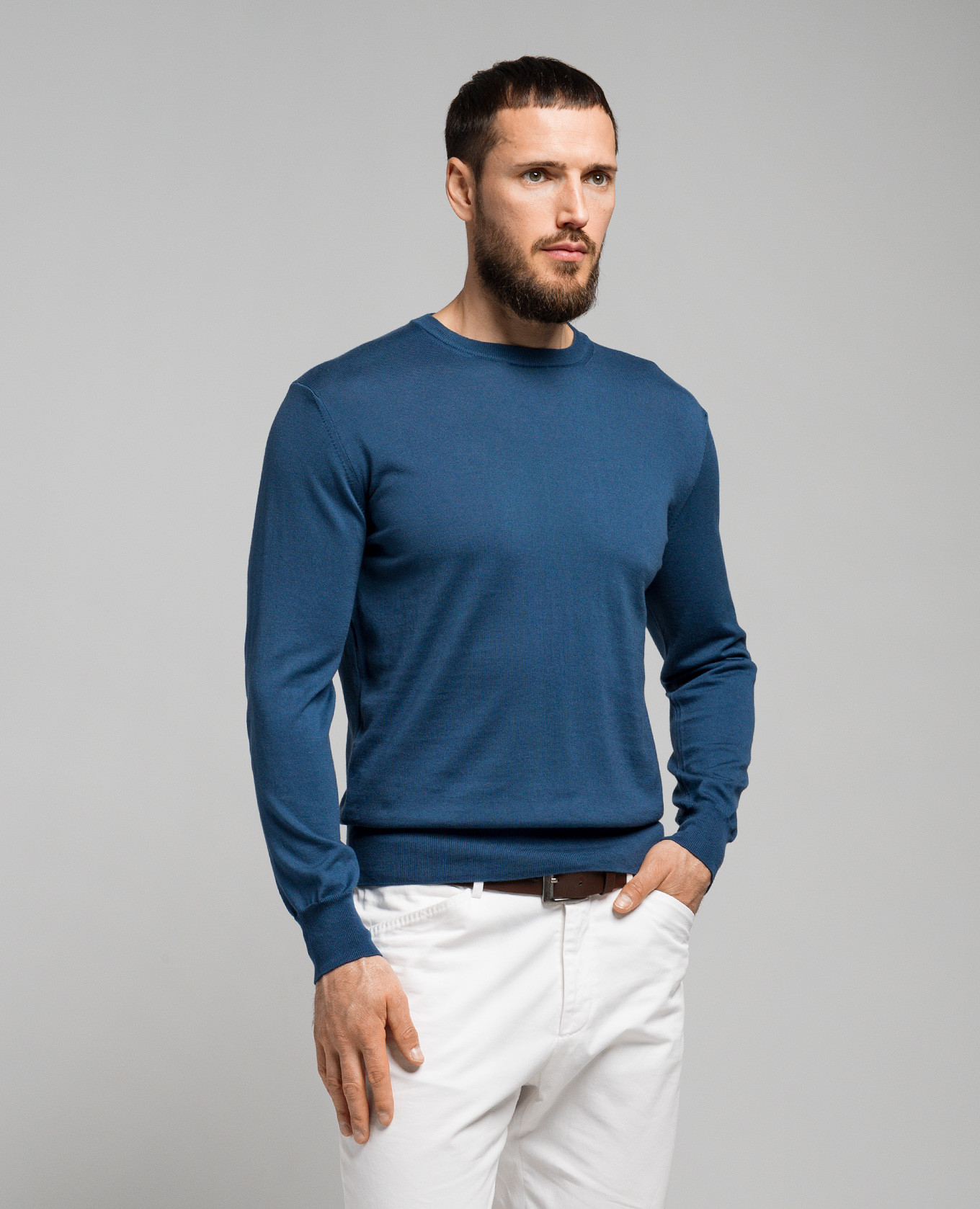 

Blue jumper with silk and cashmere Cashmere&Whiskey