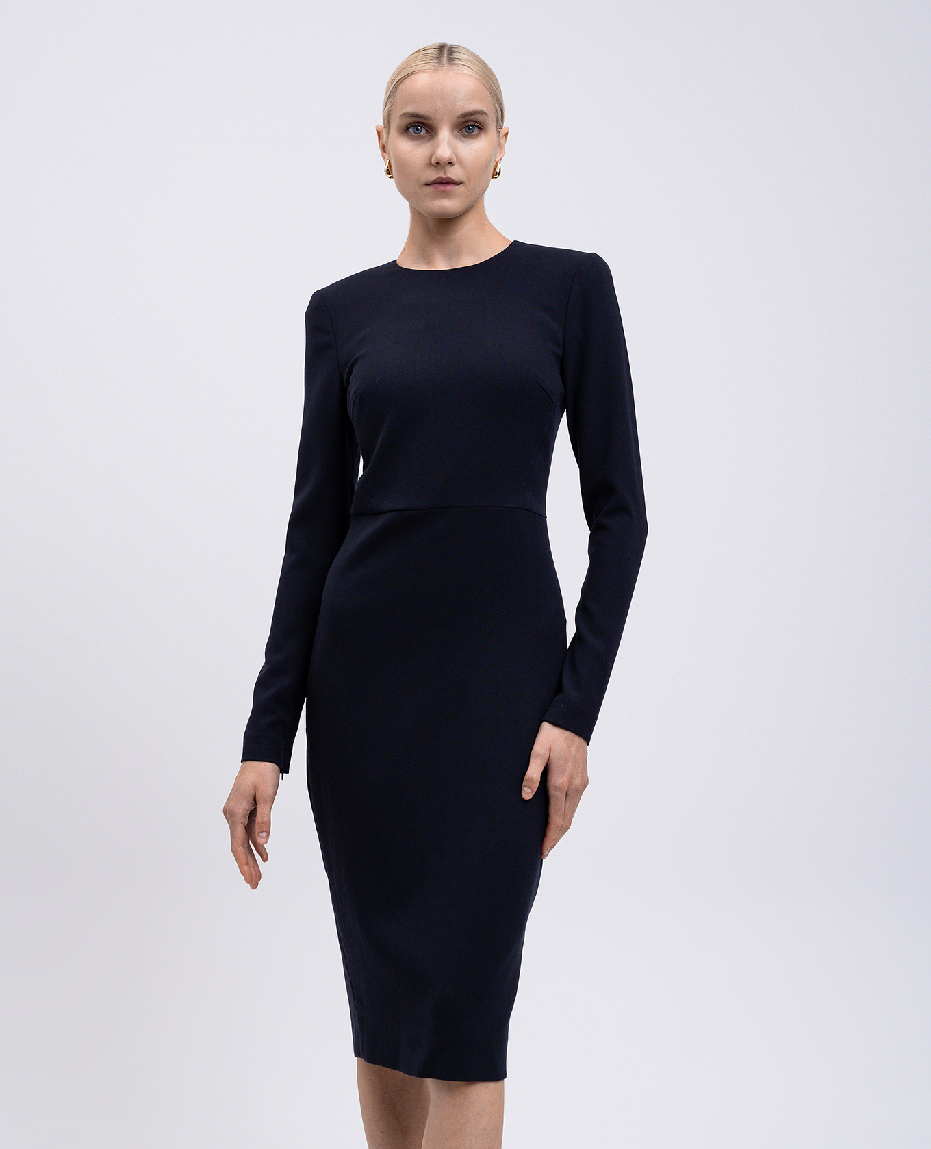 

Blue dress with wool Victoria Beckham