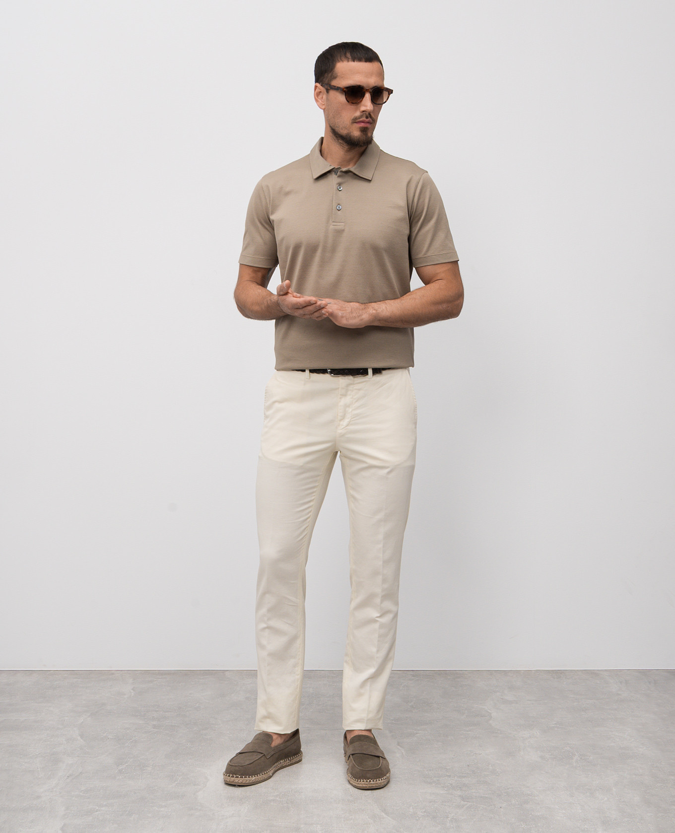 

Beige polo Canali