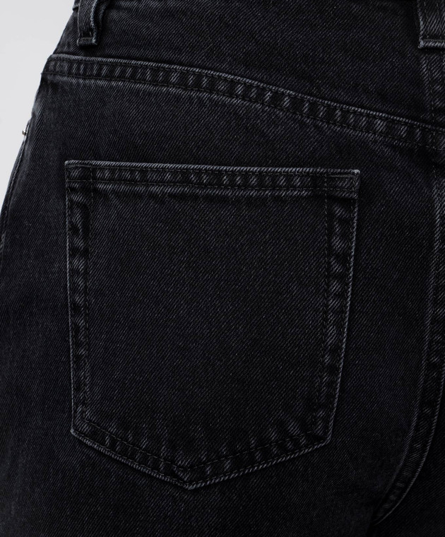 【関税込み】Loulou de Saison グレー Jude ジーンズ Loulou de Saison - JUDE gray jeans with logo patch JUDE
