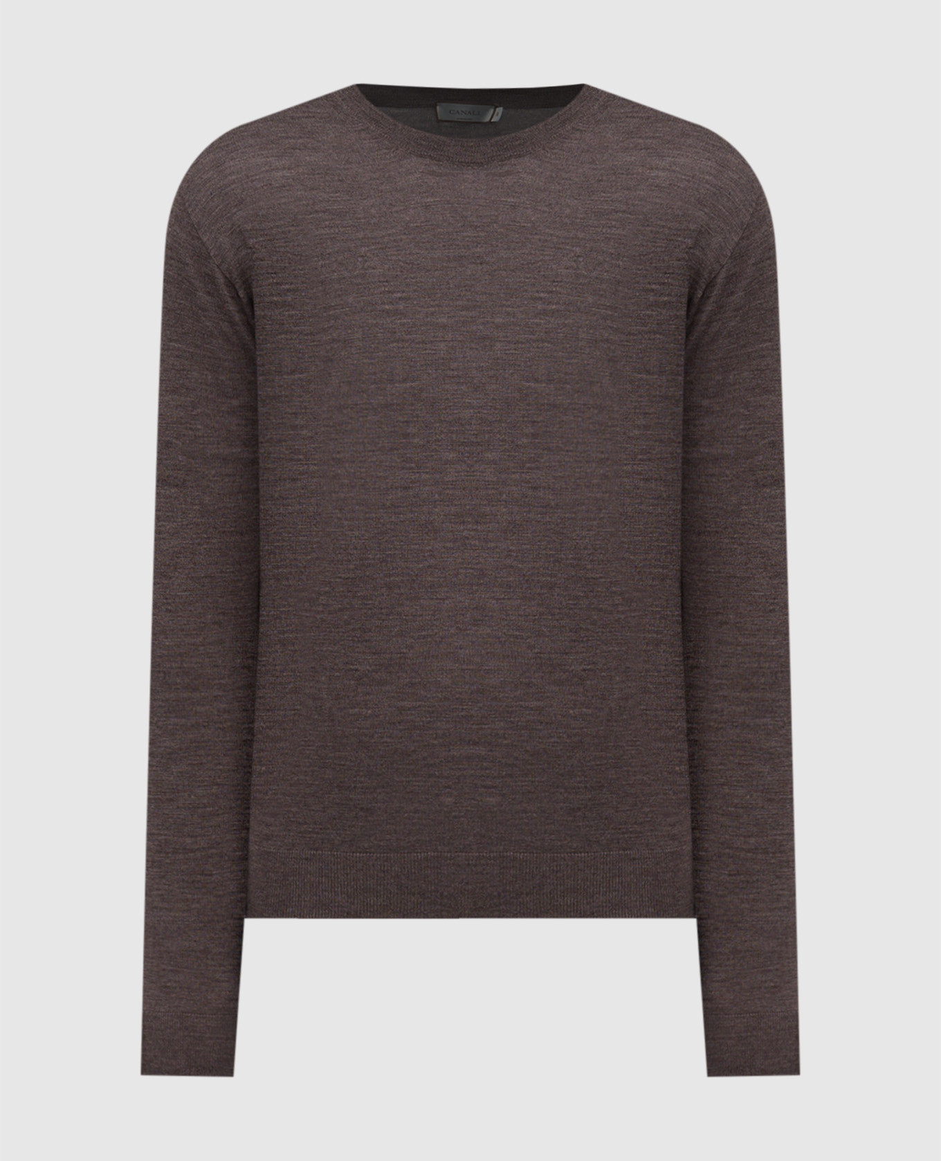 Brown wool jumper Canali