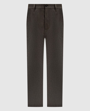 Sofie D`Hoore Khaki wool Pan pants PANWOLF
