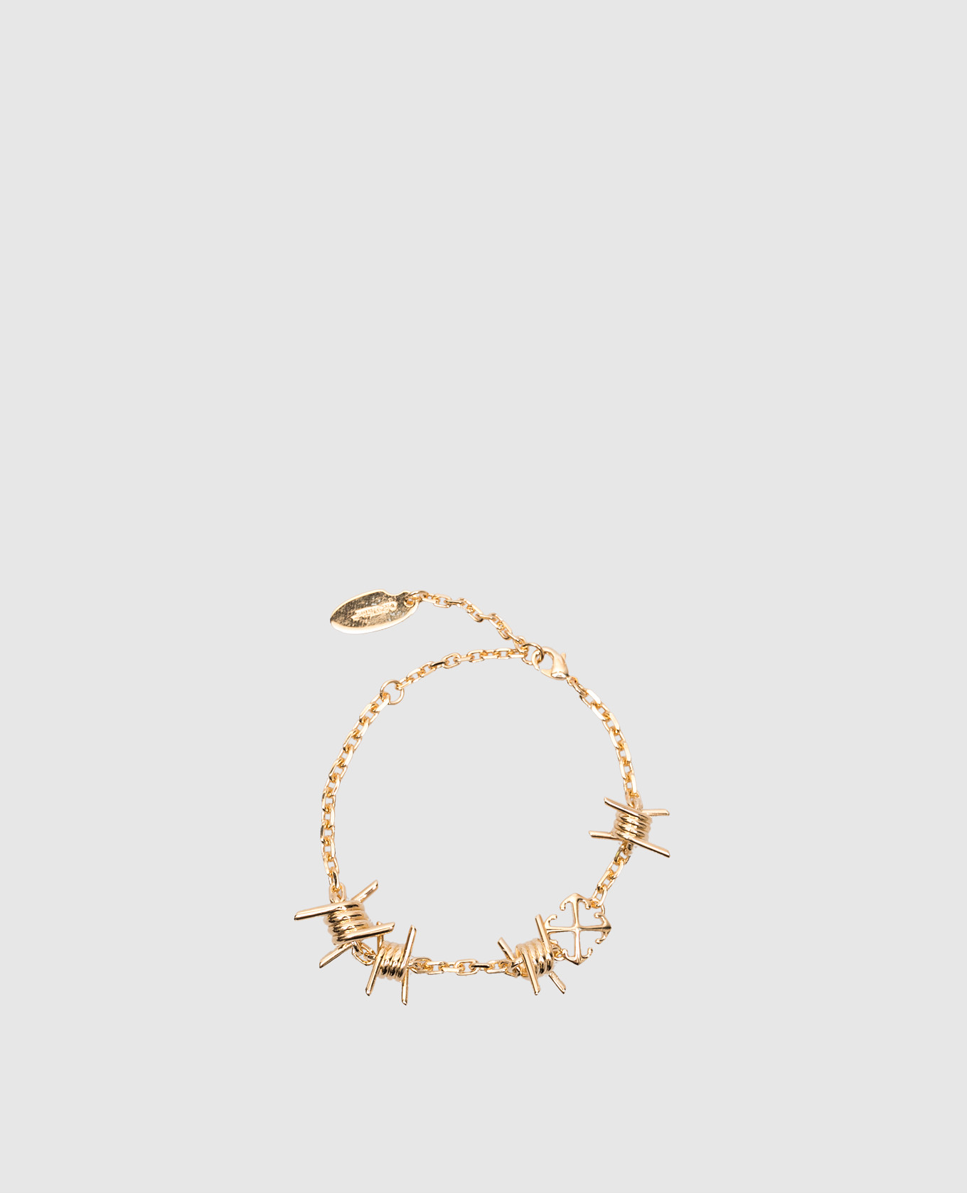 

Gold Barbed Wire Bracelet Off-White, Golden
