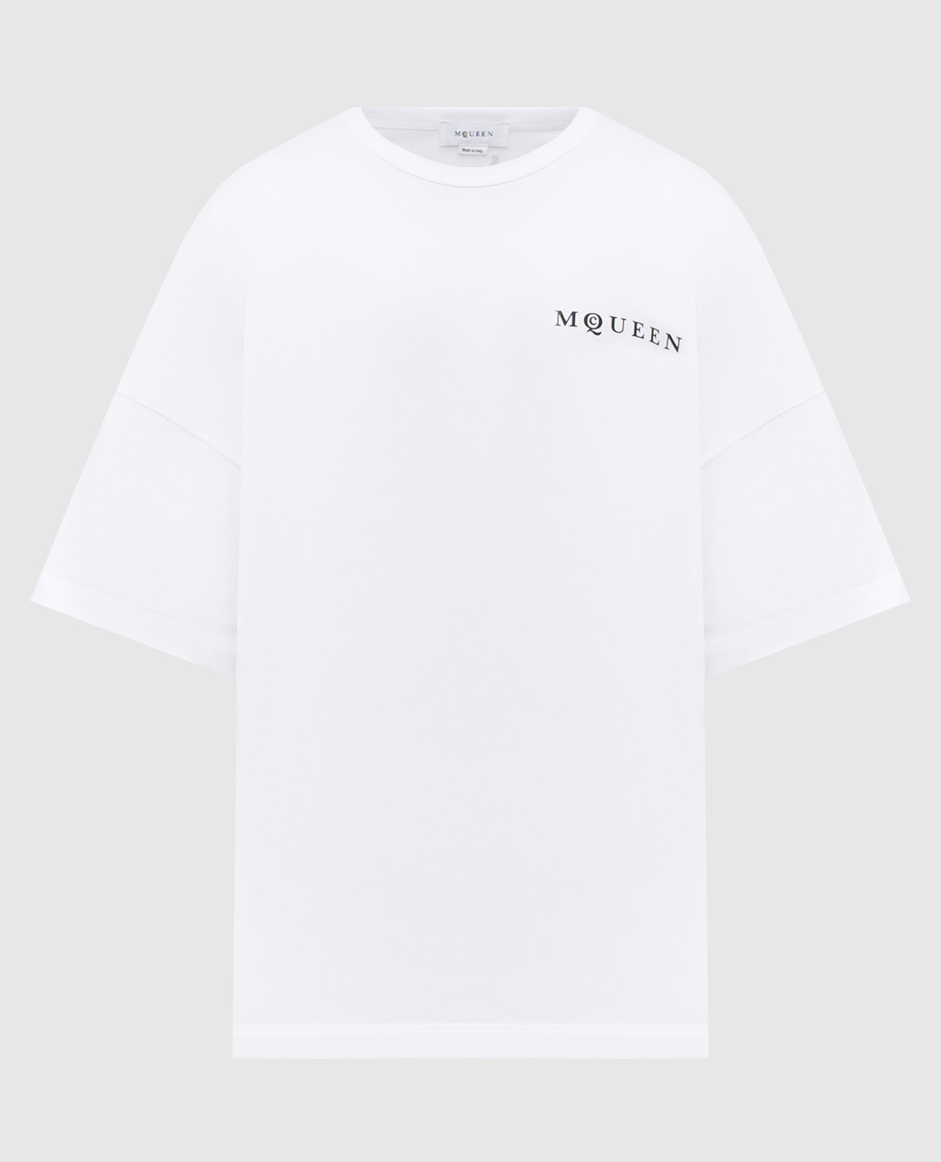 

White T-shirt with contrast logo print Alexander McQueen