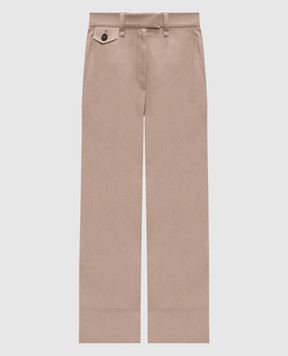 Brunello Cucinelli Beige linen pants ML145P8833