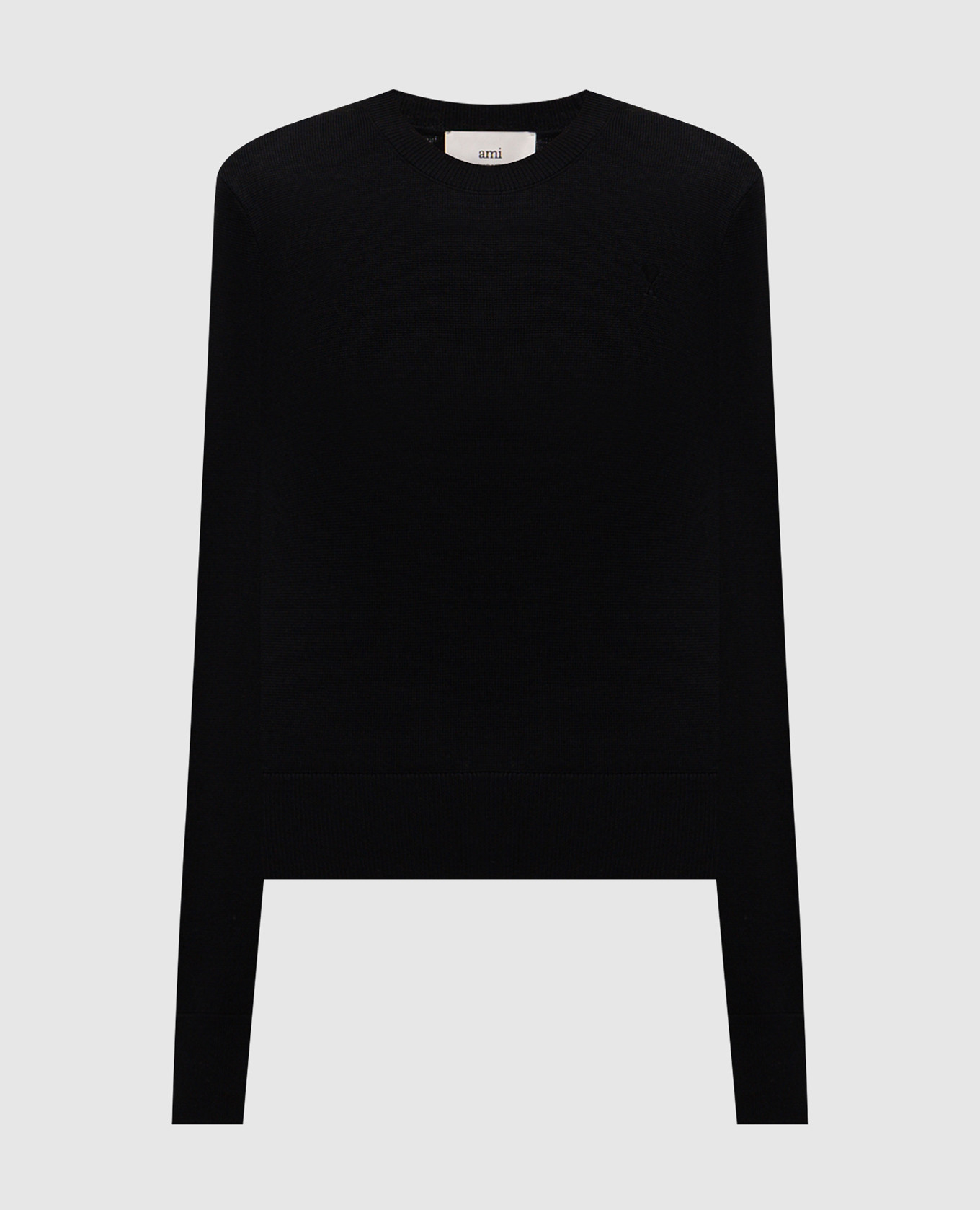 

Black merino wool jumper Ami Paris