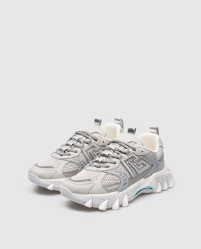 Balmain B-east PB gray combo sneakers CM1VI350TGIM