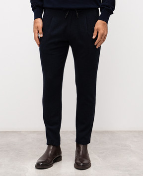 Exibit Blue pants with wool PAD23583